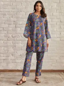 all about you Printed Long Sleeves Top With Trouser