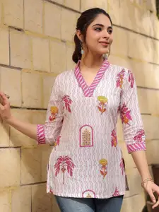 all about you Floral Print Blouson Top