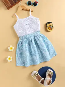 Toonyport Floral Striped Fit & Flare Dress