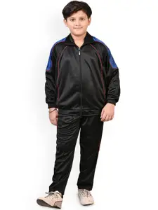 BAESD Boys Mock Collar Long Sleeves High-Rise Tracksuit