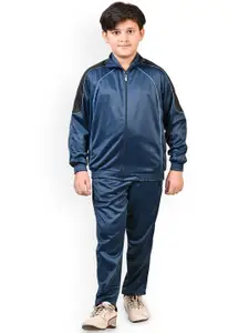 BAESD Boys High Rise Mock Collar Tracksuit