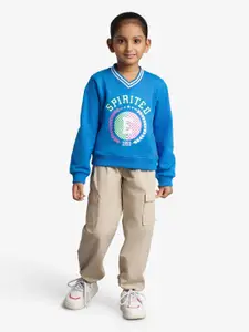 Ed-a-Mamma Girls Printed Sweatshirt