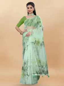 Anouk Floral Printed Organza Saree