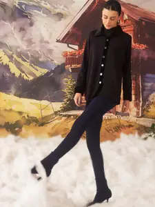 Lakshita Women Relaxed Spread Collar Solid Relaxed Fit Casual Shirt