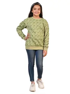 BAESD Girls Floral Printed Pullover Sweatshirt