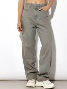 ONLY Women Wide Leg Heavy Fade Jeans