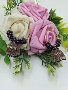 JMBW INTERNATIONAL Contemporary Jhumkas Earrings