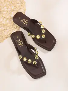 Zebba Women Open Toe Flats