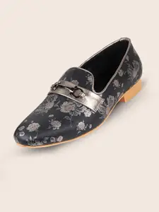 TANNY SHOES Men Printed Synthetic Leather Mojaris Casual Shoes With Buckles