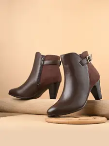 The Roadster Lifestyle Co Women Mid Top Pointed Toe Boots