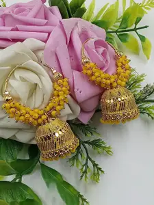 JMBW INTERNATIONAL Contemporary Jhumkas Earrings