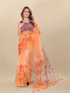 Anouk Floral Organza Saree