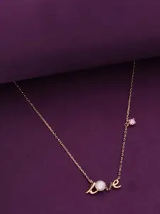 KAI JEWEL Sterling Silver Rose Gold-Plated Necklace