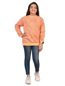BAESD Girls Printed Round Neck Pullover Sweatshirt