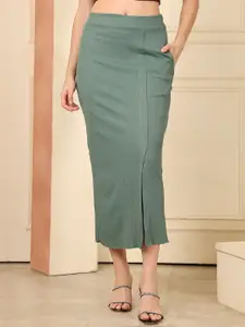NEUDIS Straight Maxi Slit Skirt