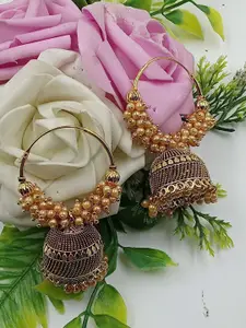 JMBW INTERNATIONAL Contemporary Jhumkas Earrings