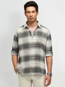 Arrow Sport Men Tailored Fit Tartan Checks Opaque Checked Casual Shirt