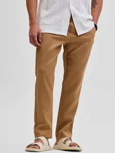 Snitch Men Smart Slim Fit Trousers
