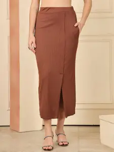 NEUDIS Straight Midi Skirt