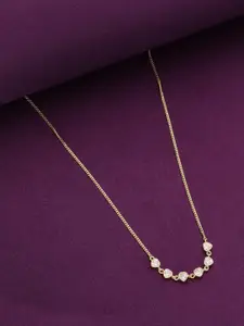 KAI JEWEL Sterling Silver Gold-Plated Necklace