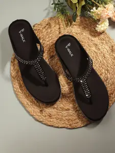 V-WALK Women Embellished Open Toe Flats