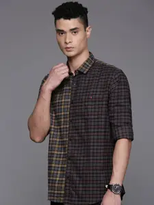 Louis Philippe Jeans Slim Fit Opaque Checked Casual Shirt