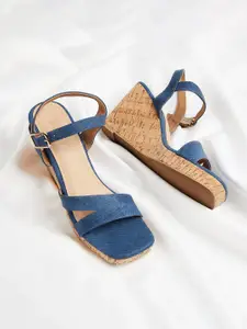Ginger by Lifestyle Colourblocked Wedge Sandal Heels