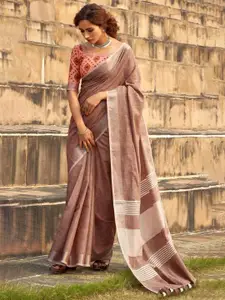 DEVATITHI Linen Blend Saree