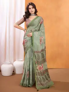Rekha Maniyar Floral Poly Crepe Saree