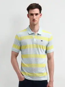 Arrow Sport Men Striped Polo Collar T-shirt