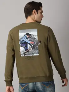 BLACK BUCK Men Printed Sweatshirt