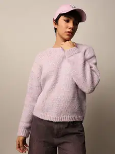 ONLY Women Pullover with Fuzzy Detail