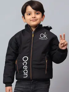 BAESD Boys Padded Jacket with Patchwork