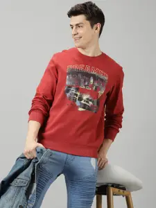 BLACK BUCK Men Printed Sweatshirt
