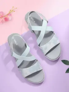 V-WALK Women Printed Open Toe Flats