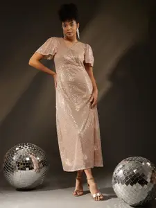 The Roadster Lifestyle Co Embellished Maxi Dress