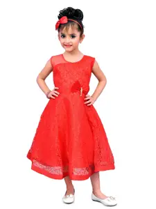 BAESD Net Fit & Flare Midi Dress