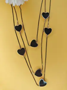 NVR Girls Rhodium-Plated Layered Necklace