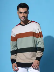 The Roadster Lifestyle Co Self Design Pullover Sweater