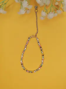 NVR Silver-Plated Artificial Beads Anklet
