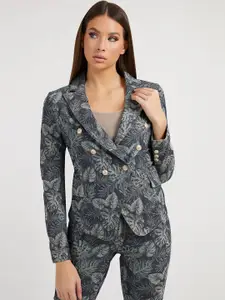GUESS Printed Double-Breasted  Blazers