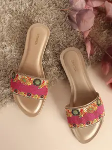 Anouk Women Printed Party Open Toe Flats