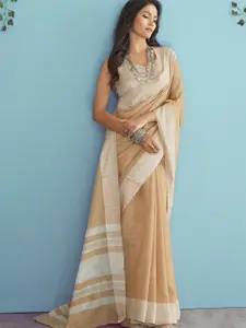 DEVATITHI Woven Design Linen Blend Saree