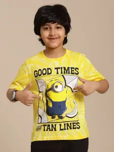 Kids Ville Boys Minions Printed Pure Cotton T-Shirt