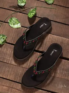 V-WALK Women Embellished Open Toe Flats