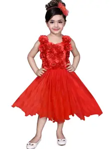 BAESD Floral Net Fit & Flare Dress