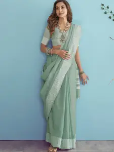 DEVATITHI Linen Blend Saree