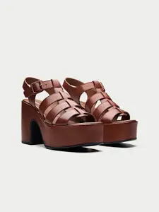 Oroh Leather Party Platform Sandals