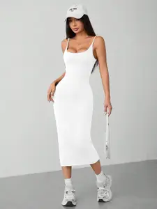 AAHWAN Bodycon Midi Dress