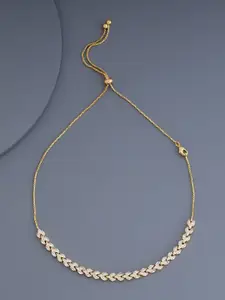 Kushal's Fashion Jewellery Copper Gold-Plated Necklace